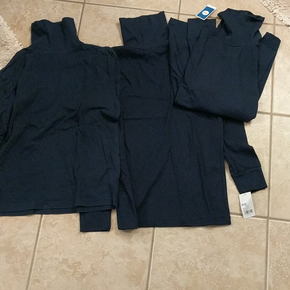 Three navy boys turtlenecks in size 12/14-Target